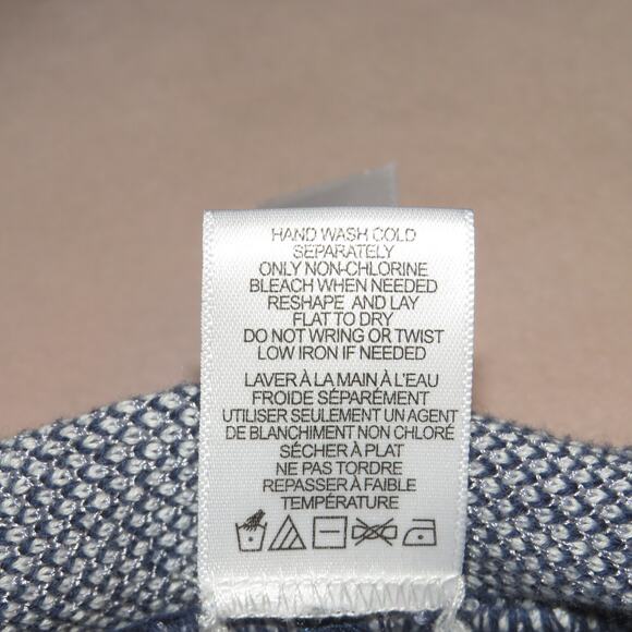 Marla Wynne Blue Abstract Print Open Front Sweater Cardigan - Picture 10 of 10